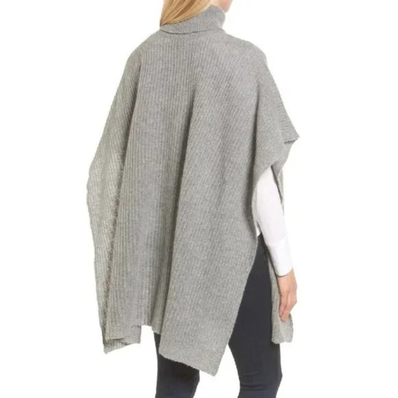 HALOGEN Cashmere Turtleneck Poncho - Picture 5 of 5
